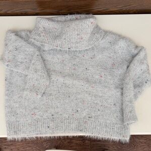 Lou & Grey Soft Speckled Cowl Neck Sweater